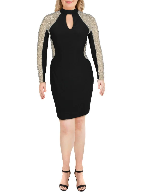 Womens Formal Short Sheath Dress