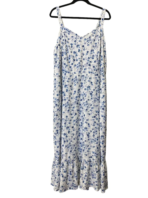 Dress Casual Maxi By Lane Bryant In Floral Print, Size: 3x